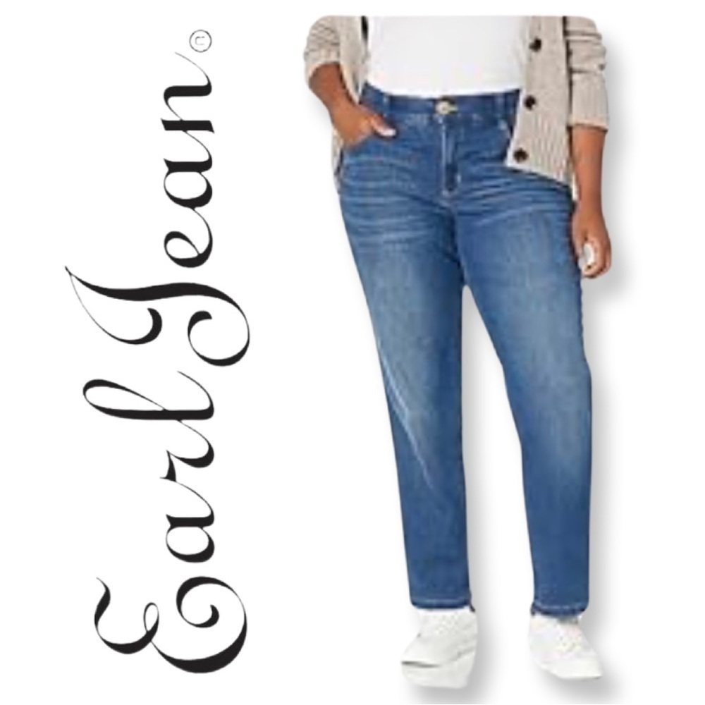 EARL Jeans Medium wash Raw Hem Medium Waist Mom  leans Sz 10